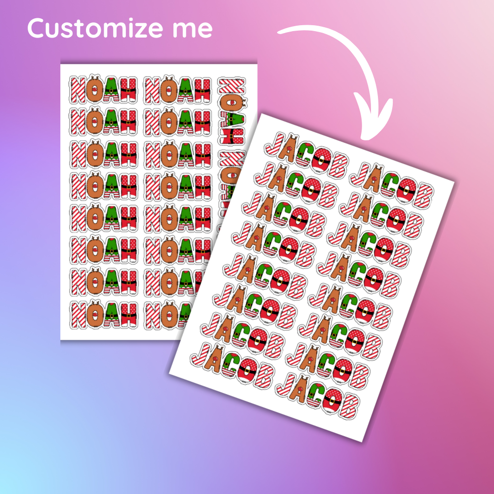 Labels – Christmas Names