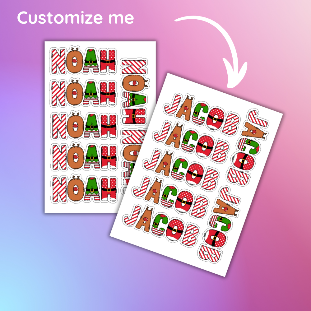 Labels – Christmas Names