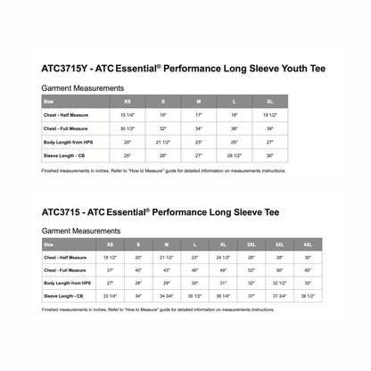 Long Sleeve Adult/Youth - POLYESTER