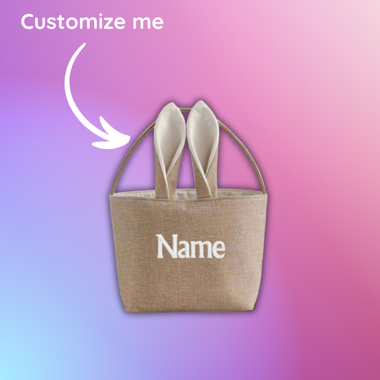 Linen Burlap Easter Basket - PRE-ORDER