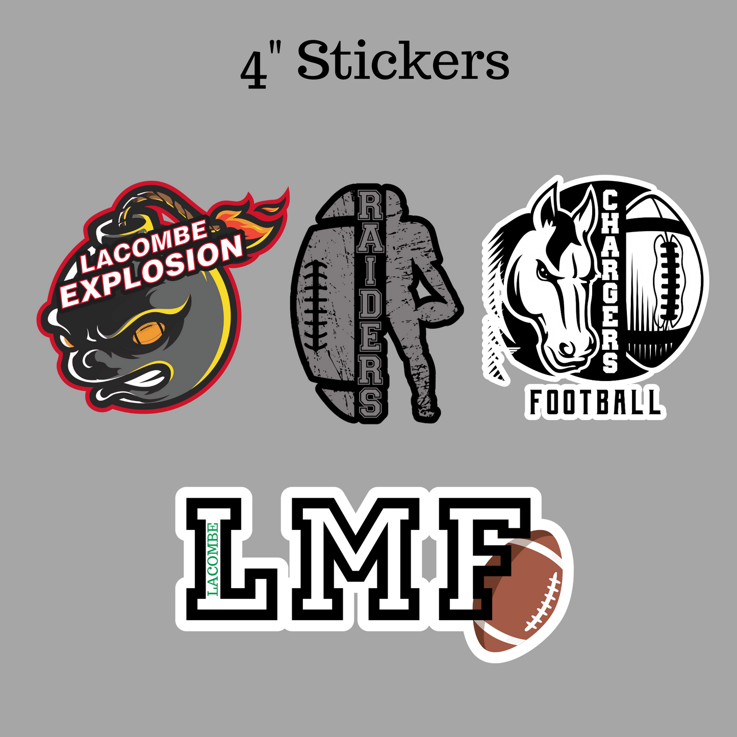 4" Stickers